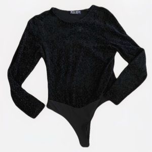 Vintage Black Velvet Devoré Size Large